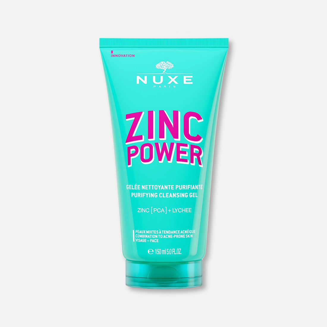 Nuxe Zinc Power Gel Limpiador Purificante 150ml - Control de Sebo, Puntos Negros e Impurezas
