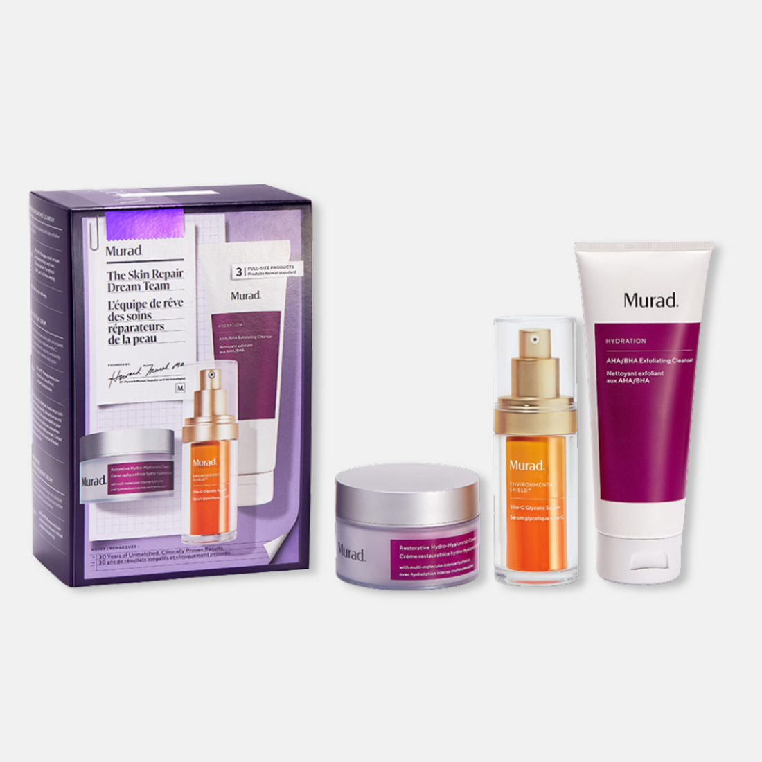 Murad KIT Skin Repair Dream Team - Limpieza, Iluminación y Reparación Total