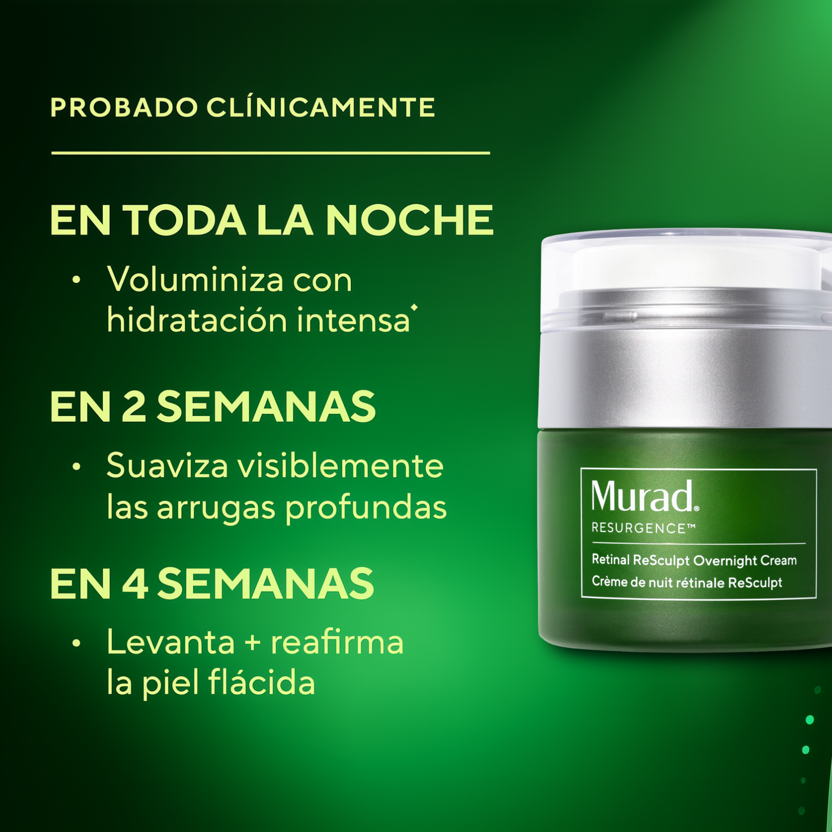 Murad Retinal Resculpt Overnight Cream 50ml - Crema de Noche Antiedad Reafirmante y Lifting Facial