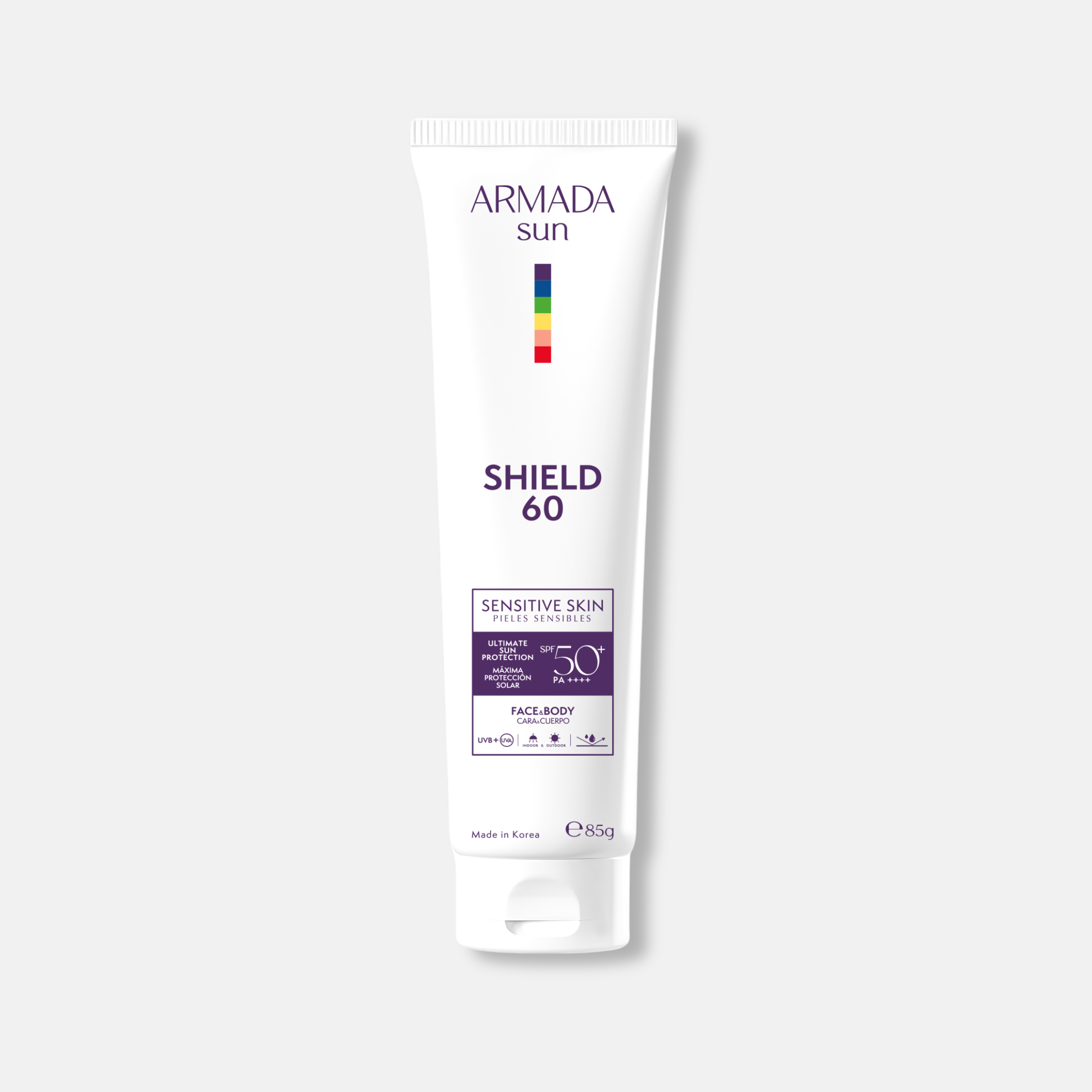 Armada Face & Body Shield 60 SPF 50+ Doble Protección Solar Antimanchas para Piel Sensible - 85g - ebeauty