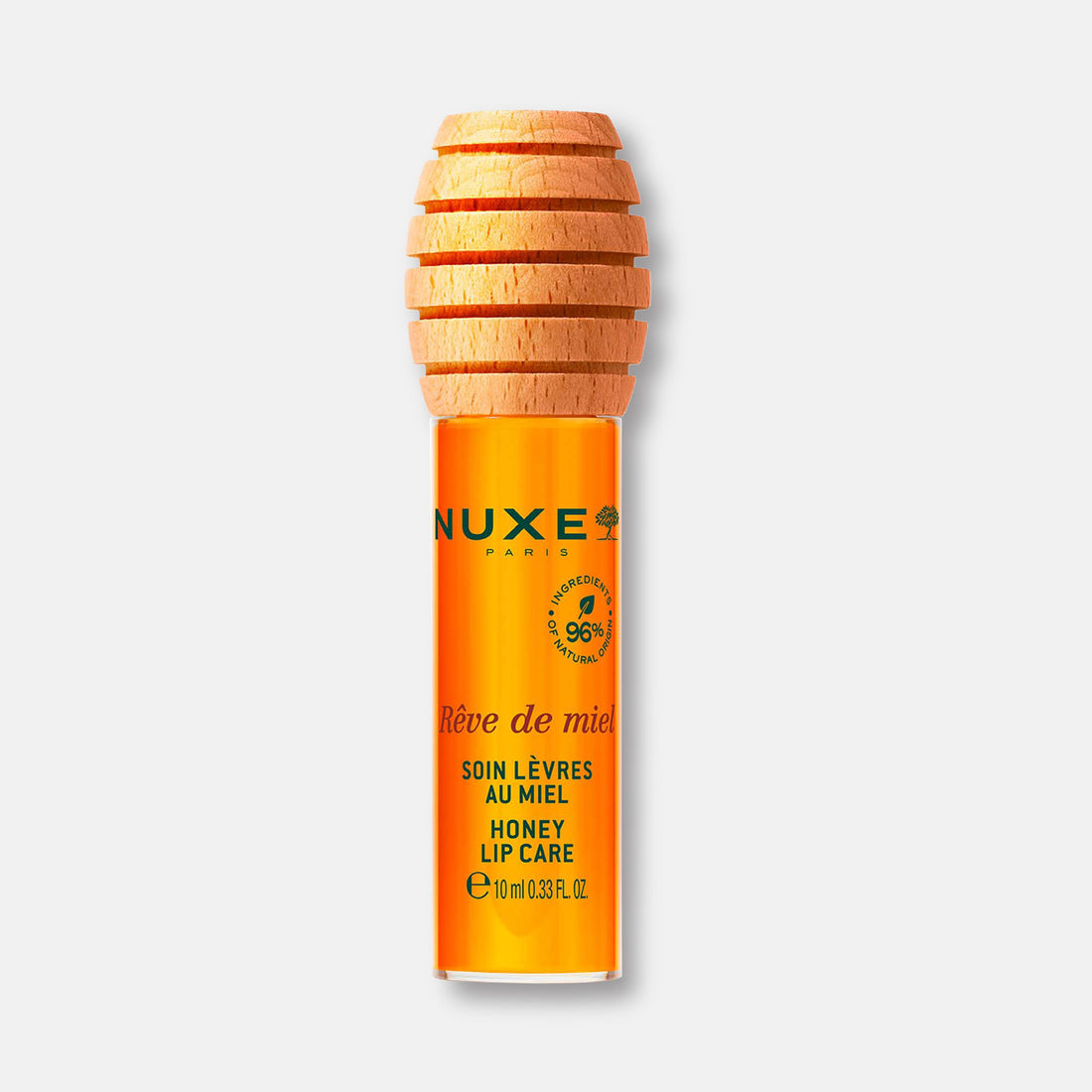 Nuxe Rêve de Miel Honey Lip Care Gold 10ml - Labial de Miel Nutritivo, Acabado Gold Luminoso