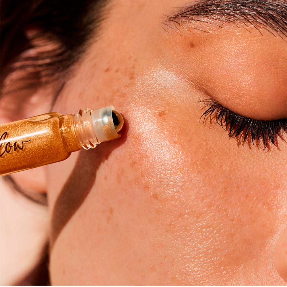 Nuxe Huile Prodigieuse Or Roll-On 8ml - Aceite Iluminador, Brillo Dorado Bronzer, Rostro y Cuerpo