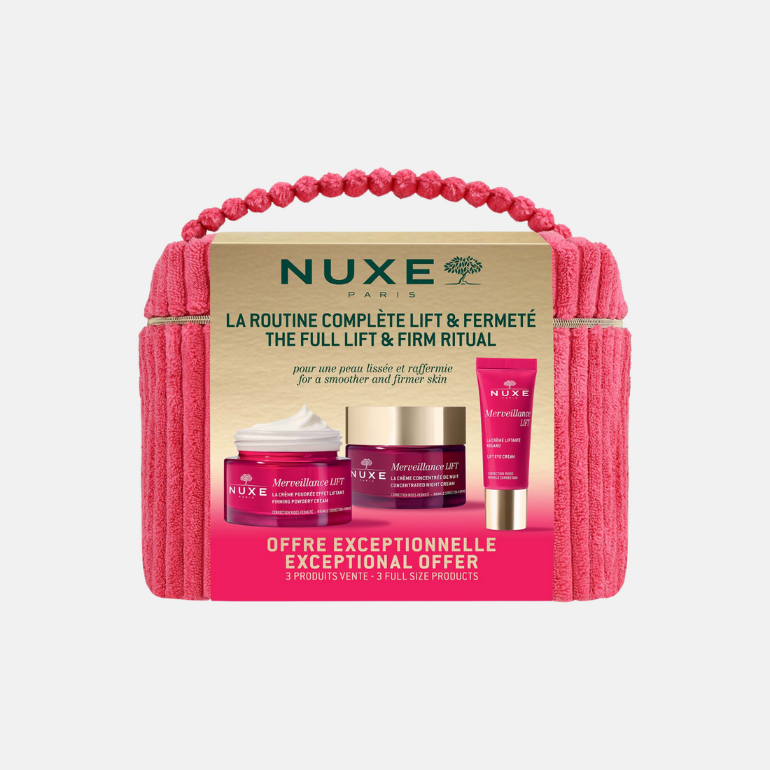 Nuxe Kit Merveillance Lift + Neceser - Corrección Integral Antiedad con Lifting Instantáneo