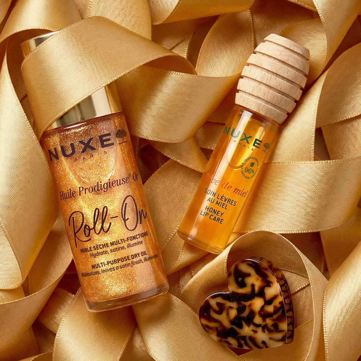 Nuxe KIT Infinite Glow Best Sellers - Rutina Glow Hidratante + Pinza Dorada Edición Especial