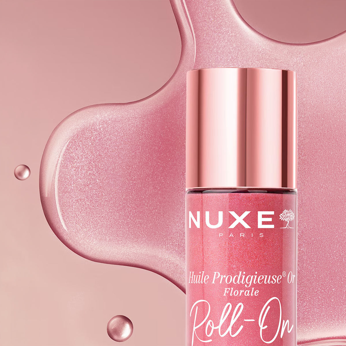 Nuxe Huile Prodigieuse® Florale Roll-On 60 ml - Aceite Seco Nutritivo para Rostro, Cuerpo y Cabello