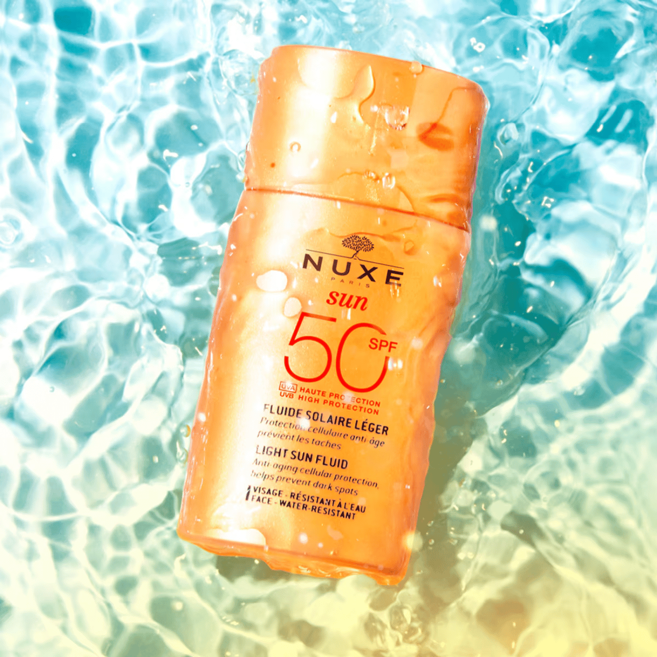 Nuxe Sun: Emulsión Ligera SPF 50 - Protección Anti-Edad, Hidratante, Uso Diario - 50 ml - ebeauty