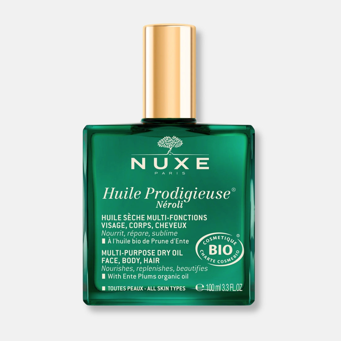 Nuxe Huile Prodigieuse Néroli 100ml - Aceite Seco Nutritivo Reparador para Rostro, Cuerpo y Cabello