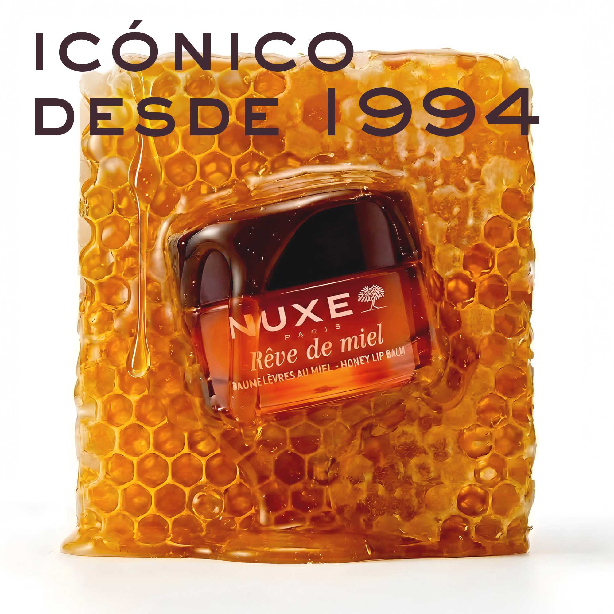 Nuxe Rêve de Miel Bálsamo Labial 15gr - Nutre, Repara, Suaviza, Hidratación 8 Horas