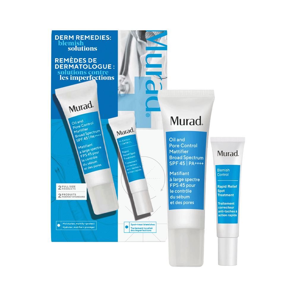 Murad Blemish Control Kit – Oil and Pore Control + Spot Treatment -Anti-Imperfecciones para Piel Grasa