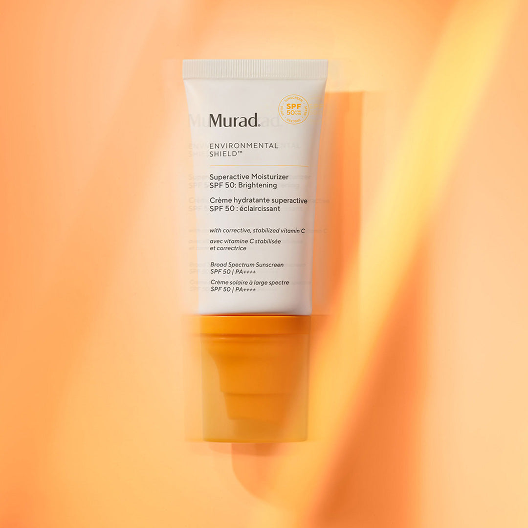 Murad Superactive SPF 50 Moisturizer - Protector Solar 3 en 1 Antimanchas Iluminador con Vitamina C