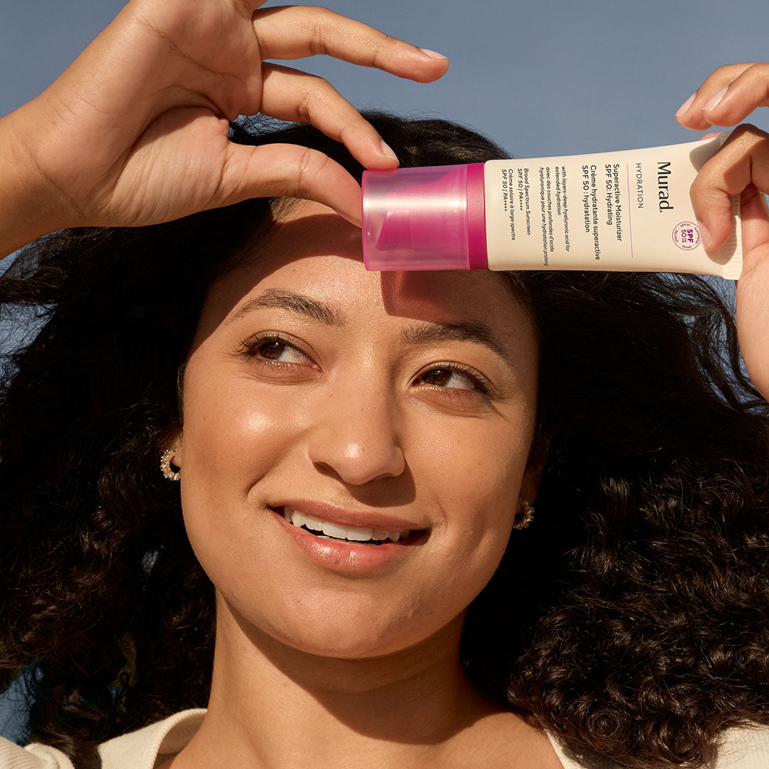 Murad Superactive SPF 50 Moisturizer - Protector Solar 3 en 1 de Alta Hidratación con Ácido Hialurónico
