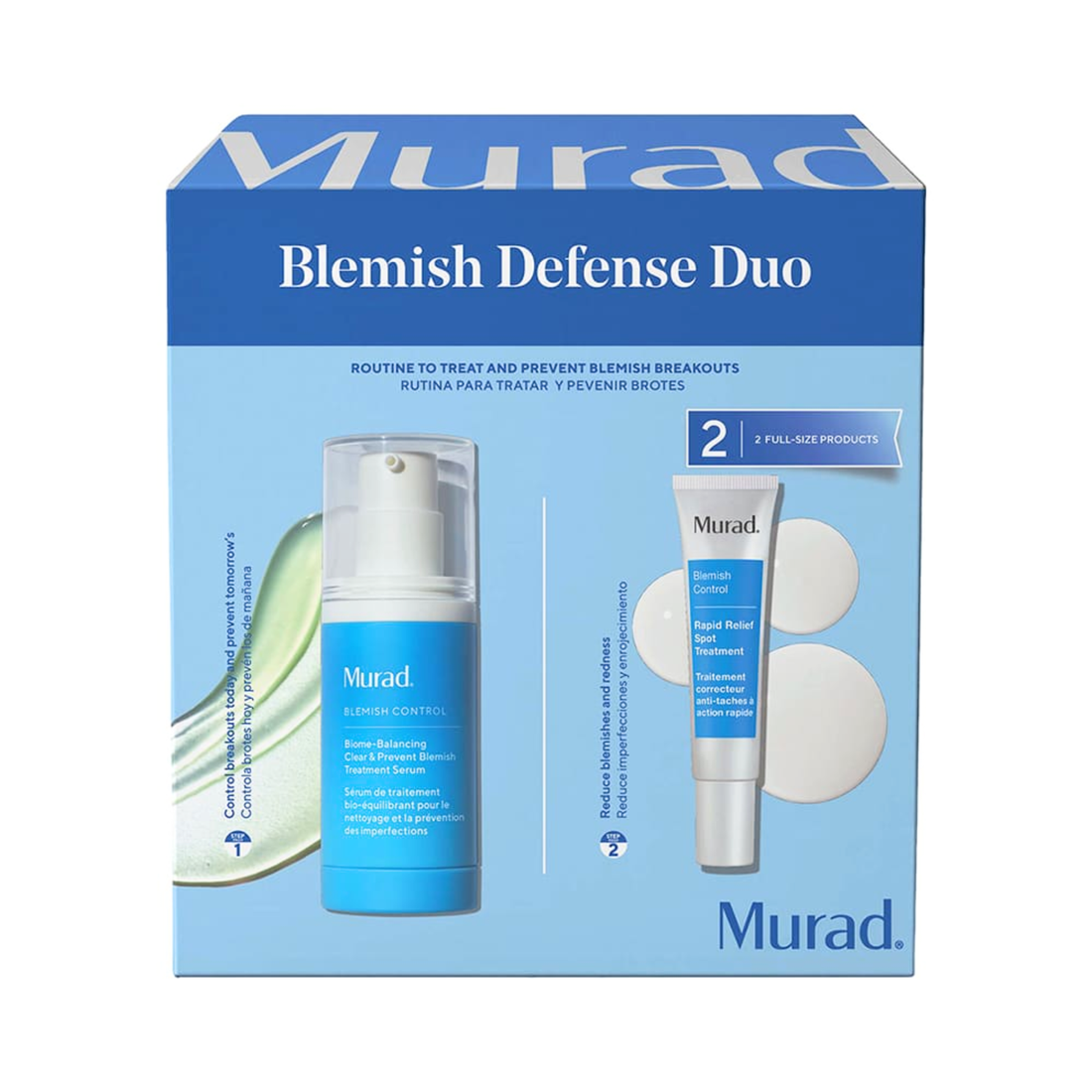 Murad Kit Control de Brotes - Rutina Limpieza, Equilibrio y Alivio Rápido