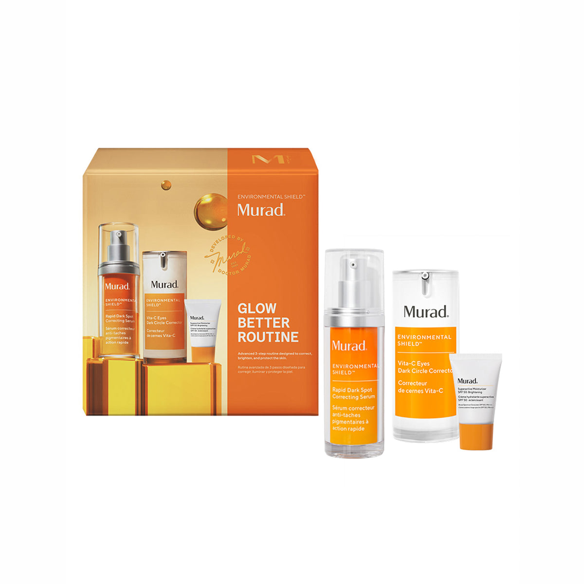 Murad Kit Glow Better - Limpieza, Iluminación y Protección
