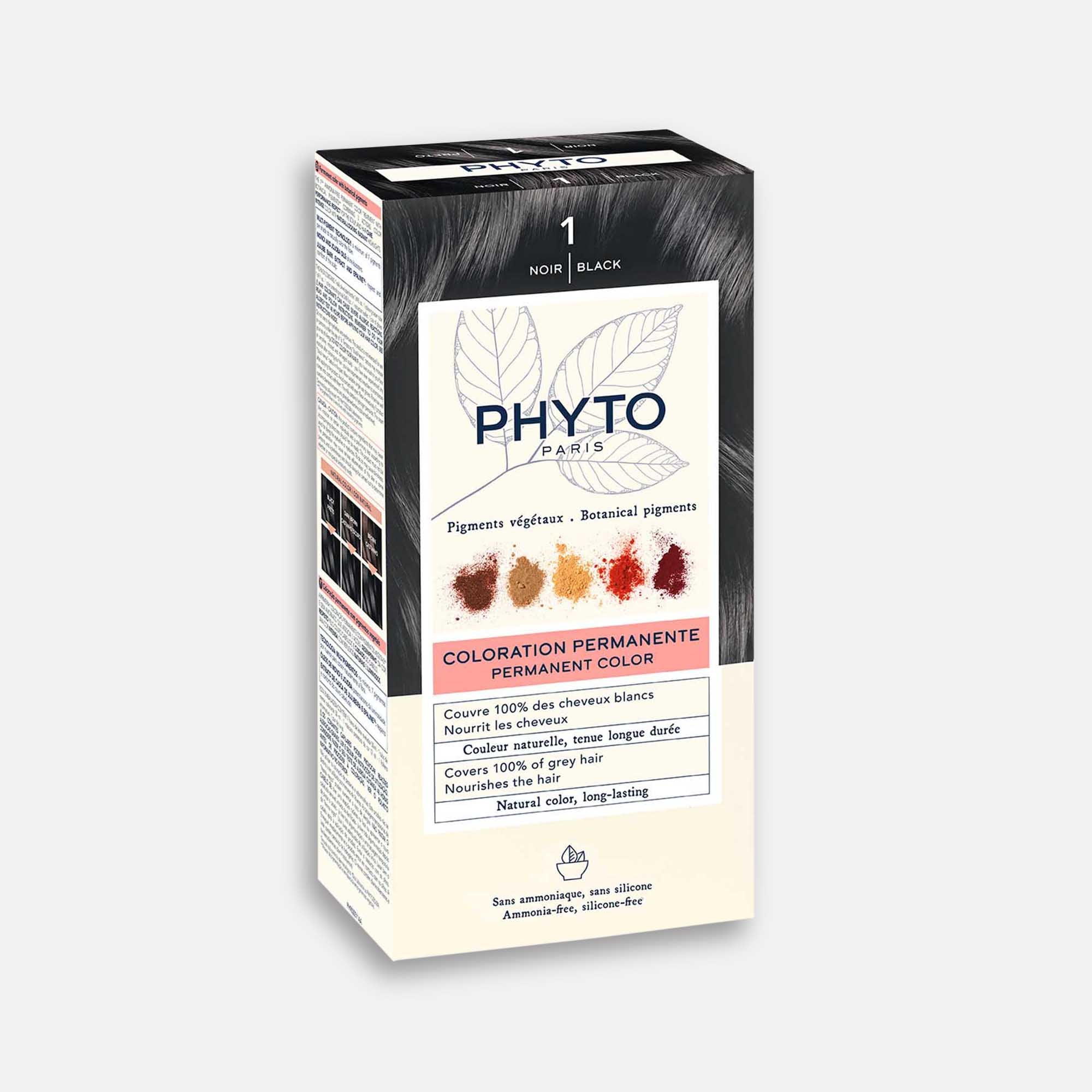 Phyto Color - Tinte de Coloración Vegana, 100% Cobertura de Canas, Nutrición y Brillo Intenso