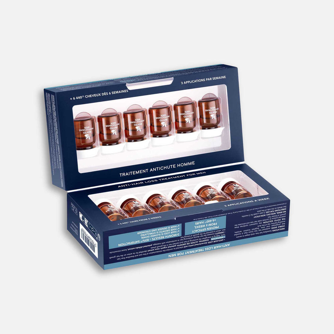 Phyto Phytocyane Hombre Ampolletas 12x3.5ml- Anti-Caída Progresiva, Hormonal, Hereditaria