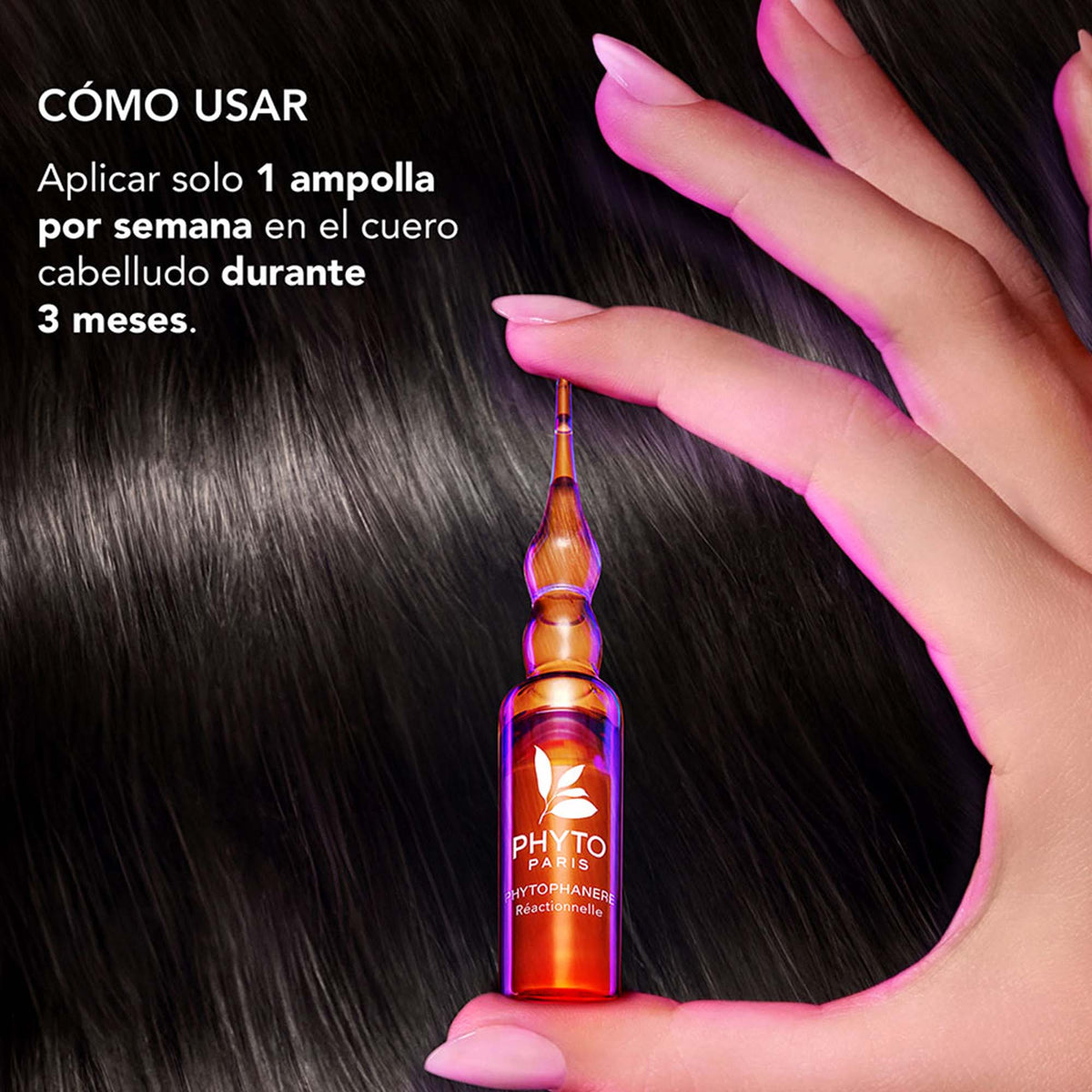 Phyto Phytophanere Tratamiento Anticaída Reaccional 12 Ampolletas x 5 ml - Fuerza, Densidad y Volumen