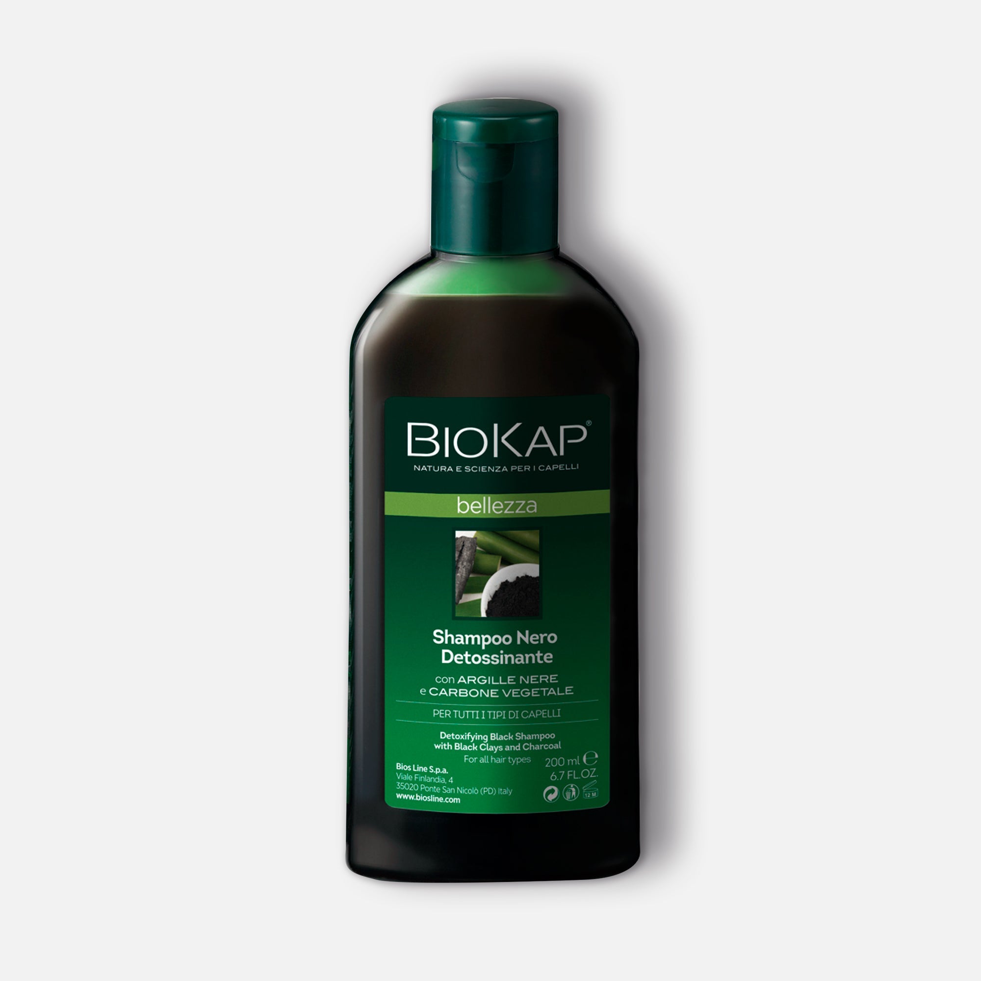 Biokap - Belleza - Shampoo negro desintoxicante purificador 200 ml - ebeauty