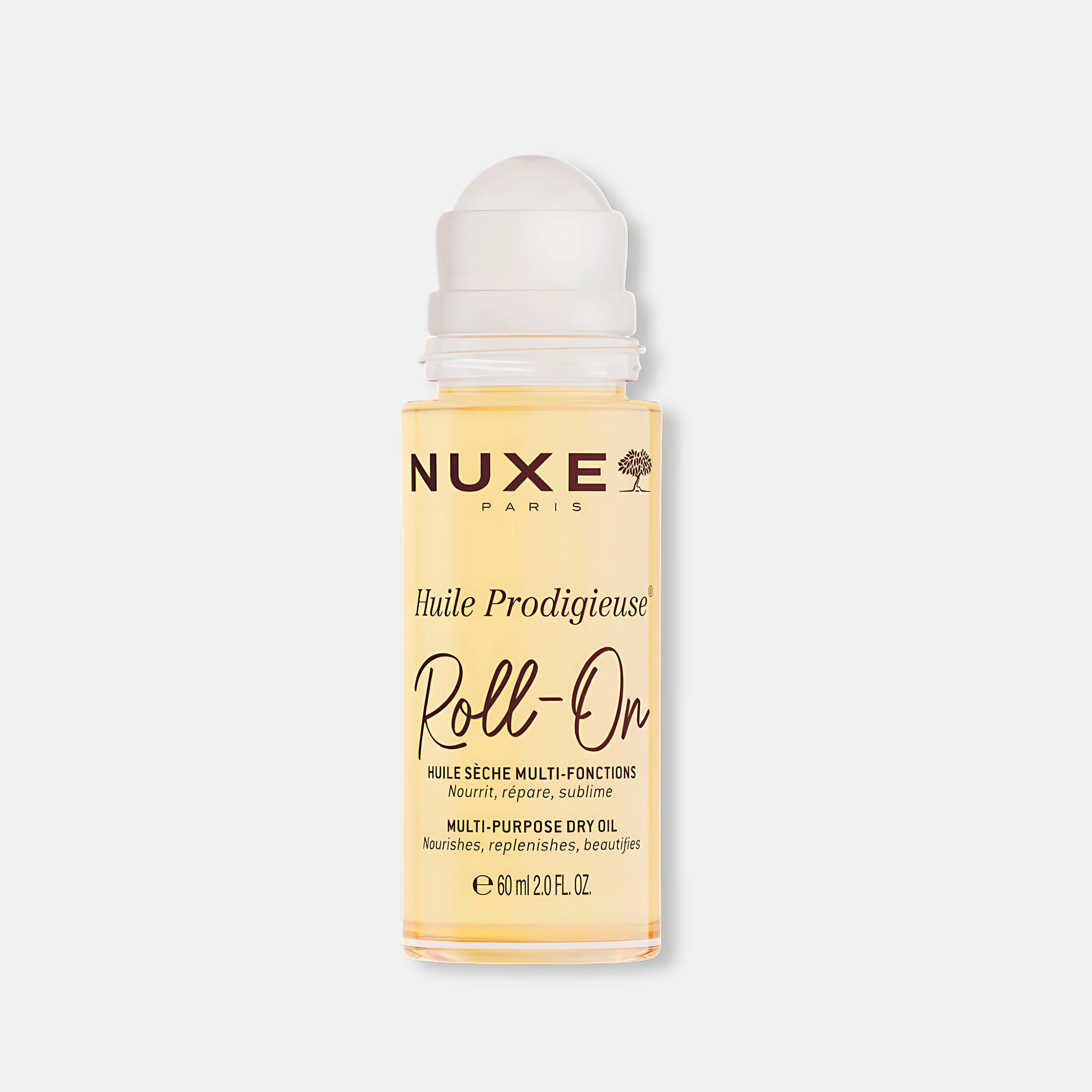 Nuxe Huile Prodigieuse Roll-On 60ml - Aceite Multiusos Rostro, Cuerpo, Cabello - Nutre, Repara, Ilumina