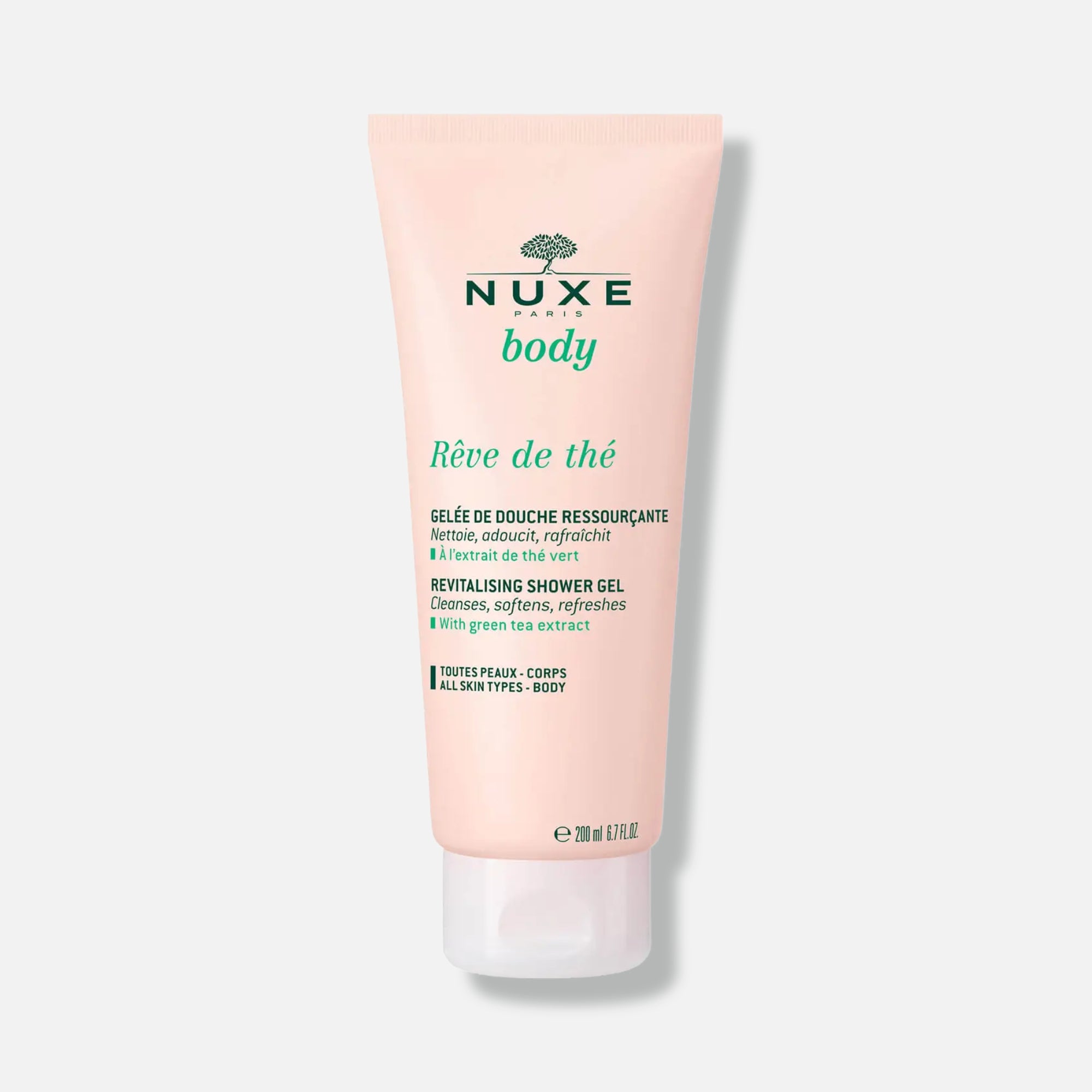 Nuxe Rêve de Thé Gel de Ducha 200ml - Limpia Suavemente, Suaviza, Refresca, Aroma Té Verde - ebeauty