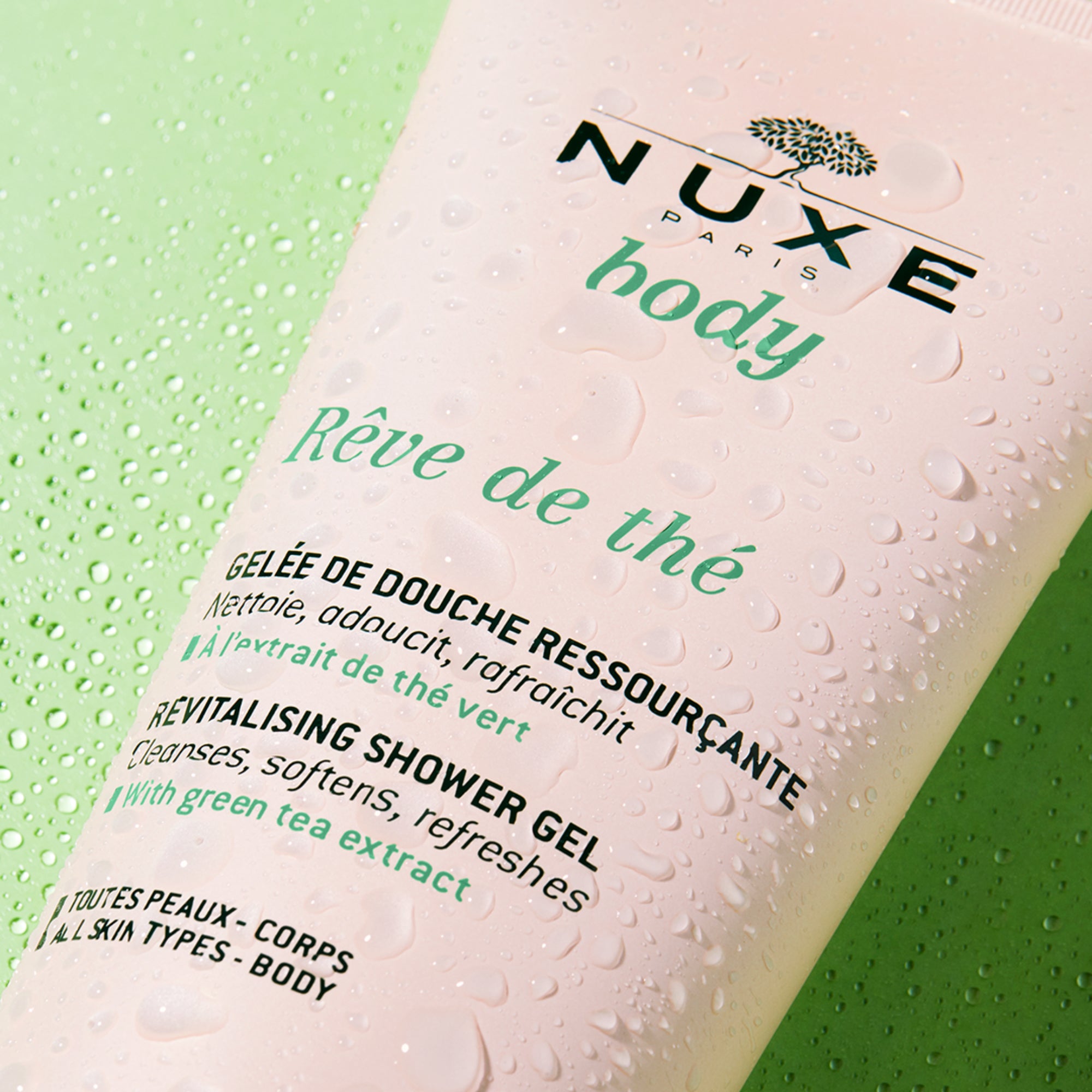 Nuxe Rêve de Thé Gel de Ducha 200ml - Limpia Suavemente, Suaviza, Refresca, Aroma Té Verde - ebeauty