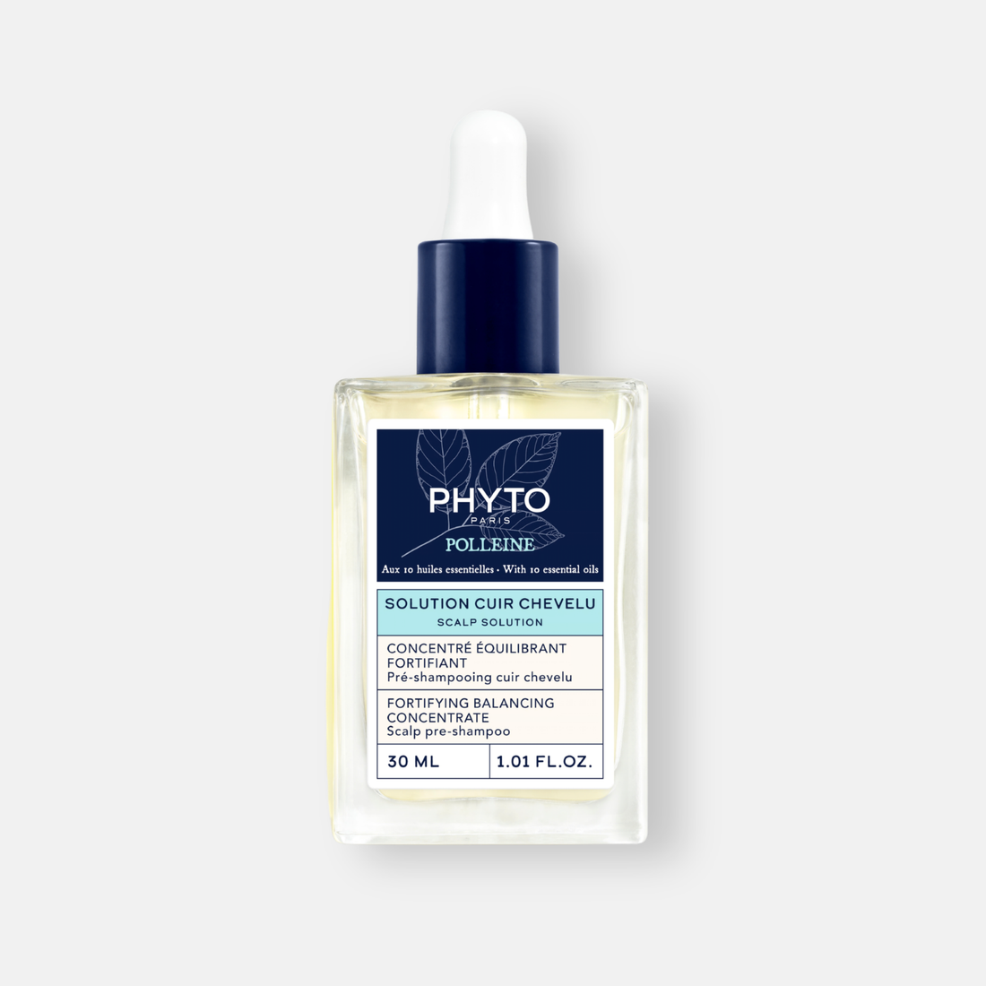Phyto Polleine Concentrado Equilibrante Pre-Shampoo 30ml - Purifica, Fortalece y Revitaliza
