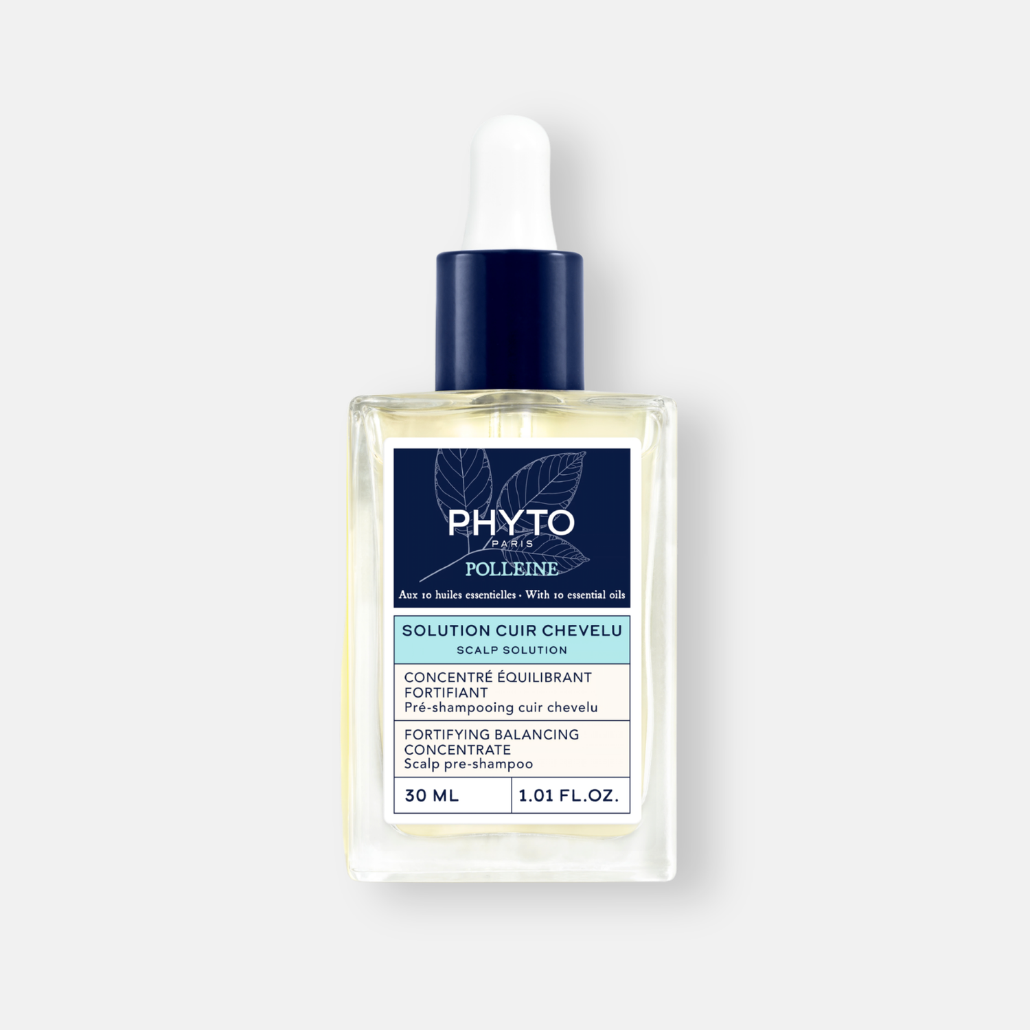 Phyto Polleine Concentrado Equilibrante Pre-Shampoo 30ml - Purifica, Fortalece y Revitaliza