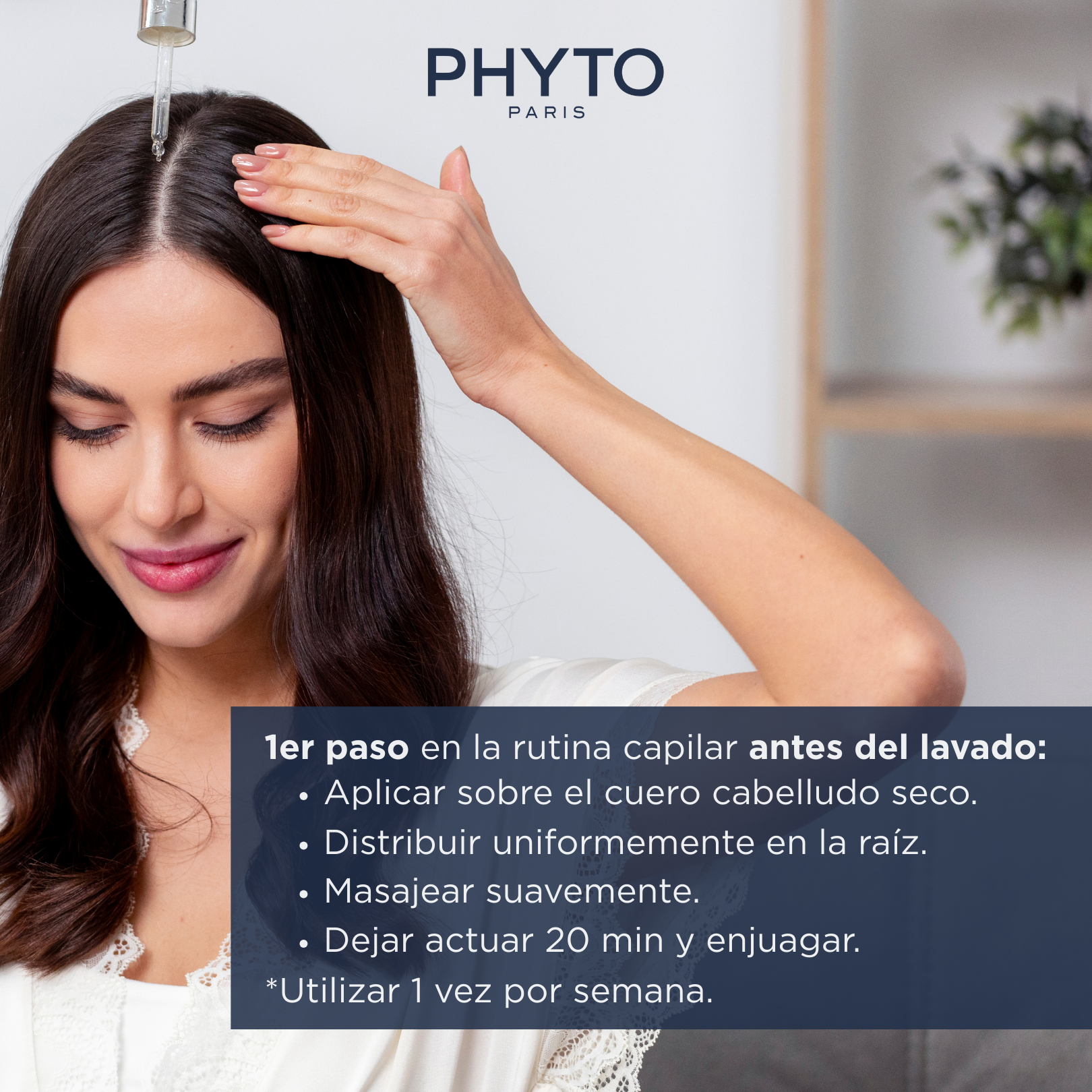 Phyto Polleine Concentrado Equilibrante Pre-Shampoo 30ml - Purifica, Fortalece y Revitaliza