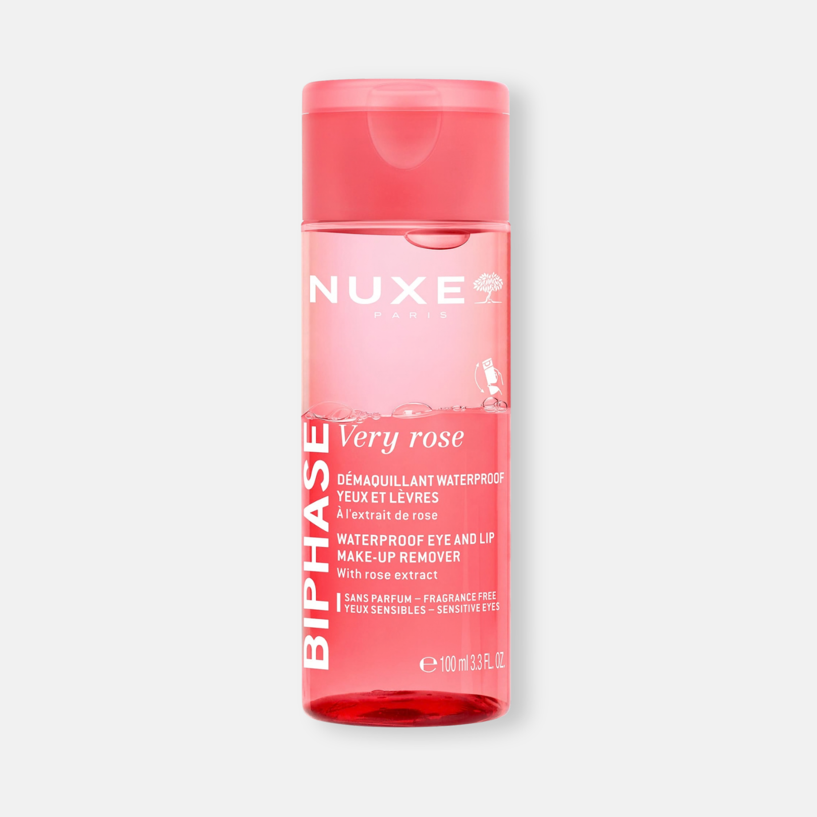 Nuxe Very Rose Desmaquillante Bifásico Waterproof Ojos y Labios 100ml