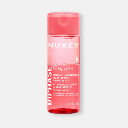 Nuxe Very Rose Desmaquillante Bifásico Waterproof Ojos y Labios 100ml