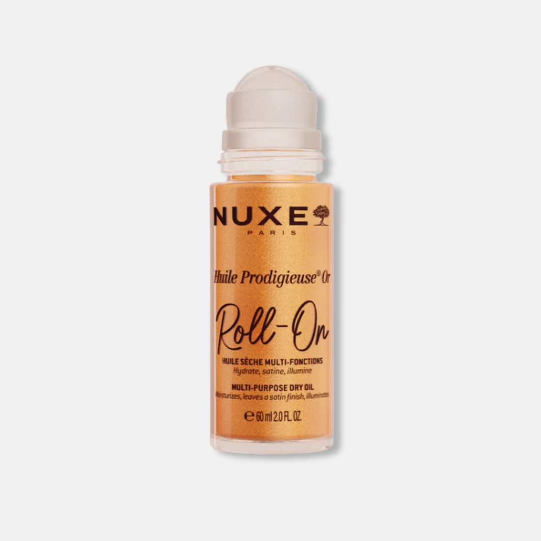 Nuxe Huile Prodigieuse Roll-On Or 60ml - Aceite Iluminador Rostro, Cuerpo, Cabello - Nutre y Repara
