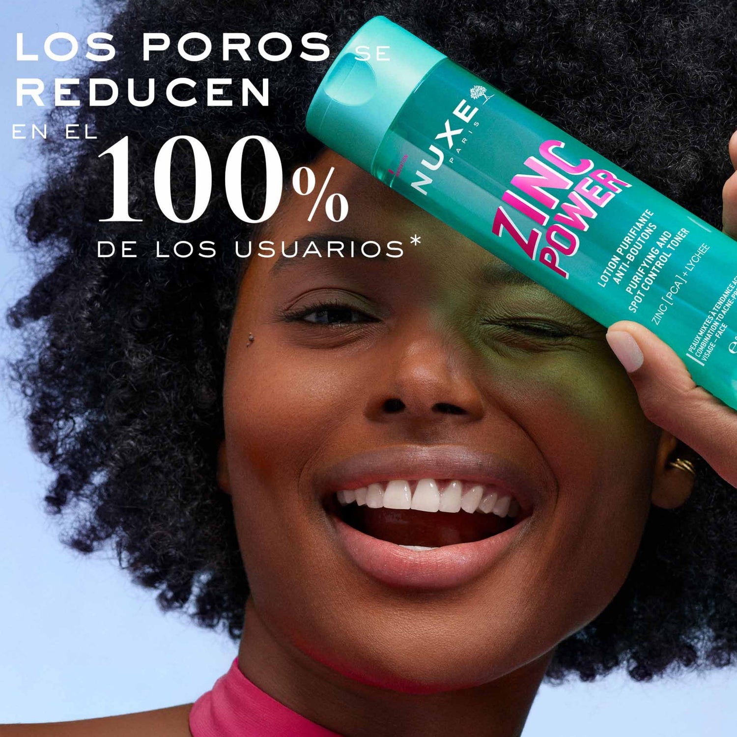 Nuxe Zinc Power Tónico Purificante 200ml - Minimiza Poros, Reduce Imperfecciones y Matifica