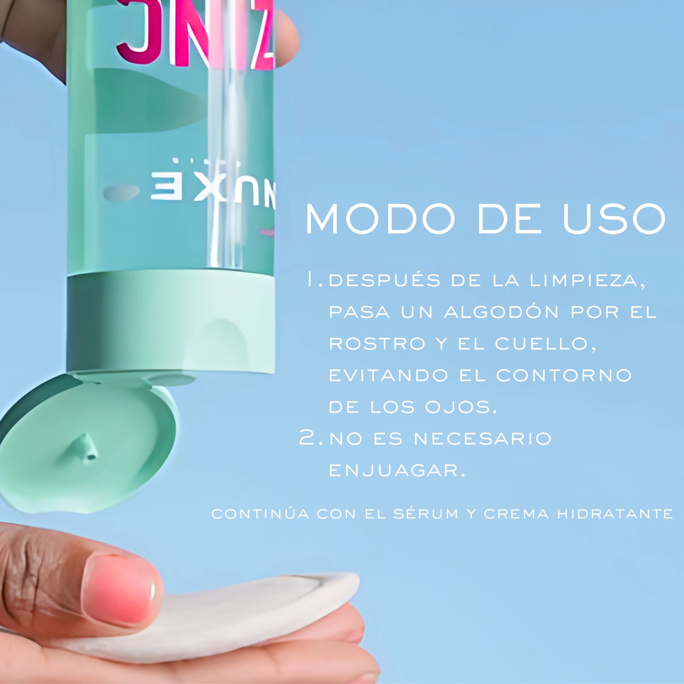 Nuxe Zinc Power Tónico Purificante 200ml - Minimiza Poros, Reduce Imperfecciones y Matifica