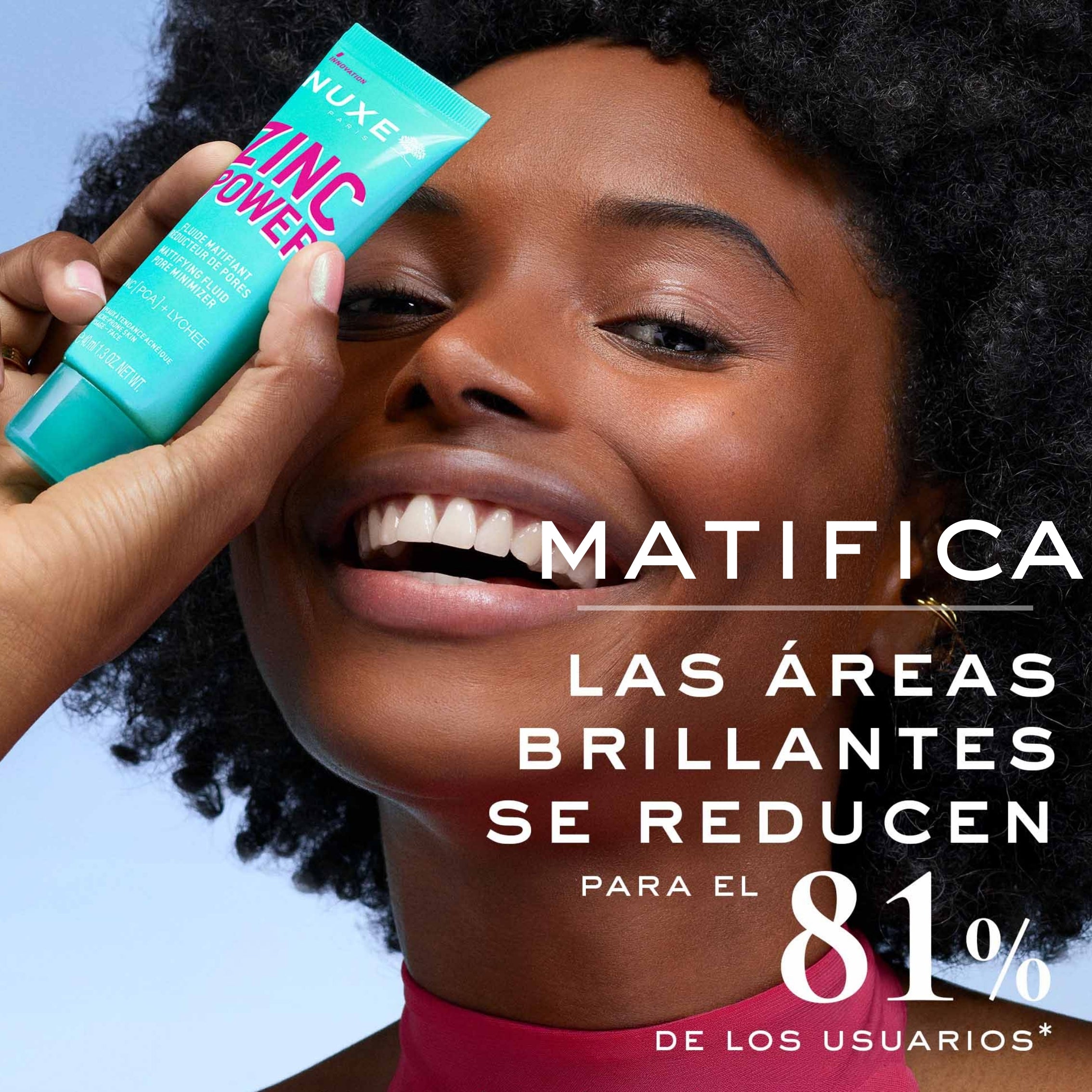Nuxe Zinc Power Crema Ligera Matificante 40ml - Minimiza Poros, Reduce Exceso Sebo y Brillo