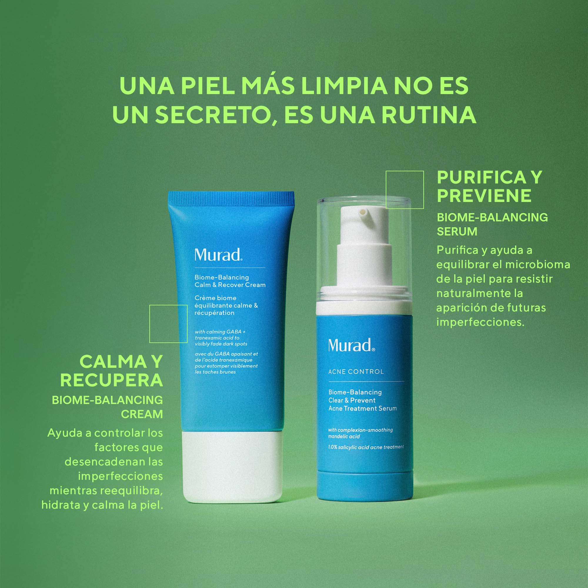Murad Biome Balancing Calm + Recover Cream 50 ml - Crema Facial Calmante Reparadora Post-Acné