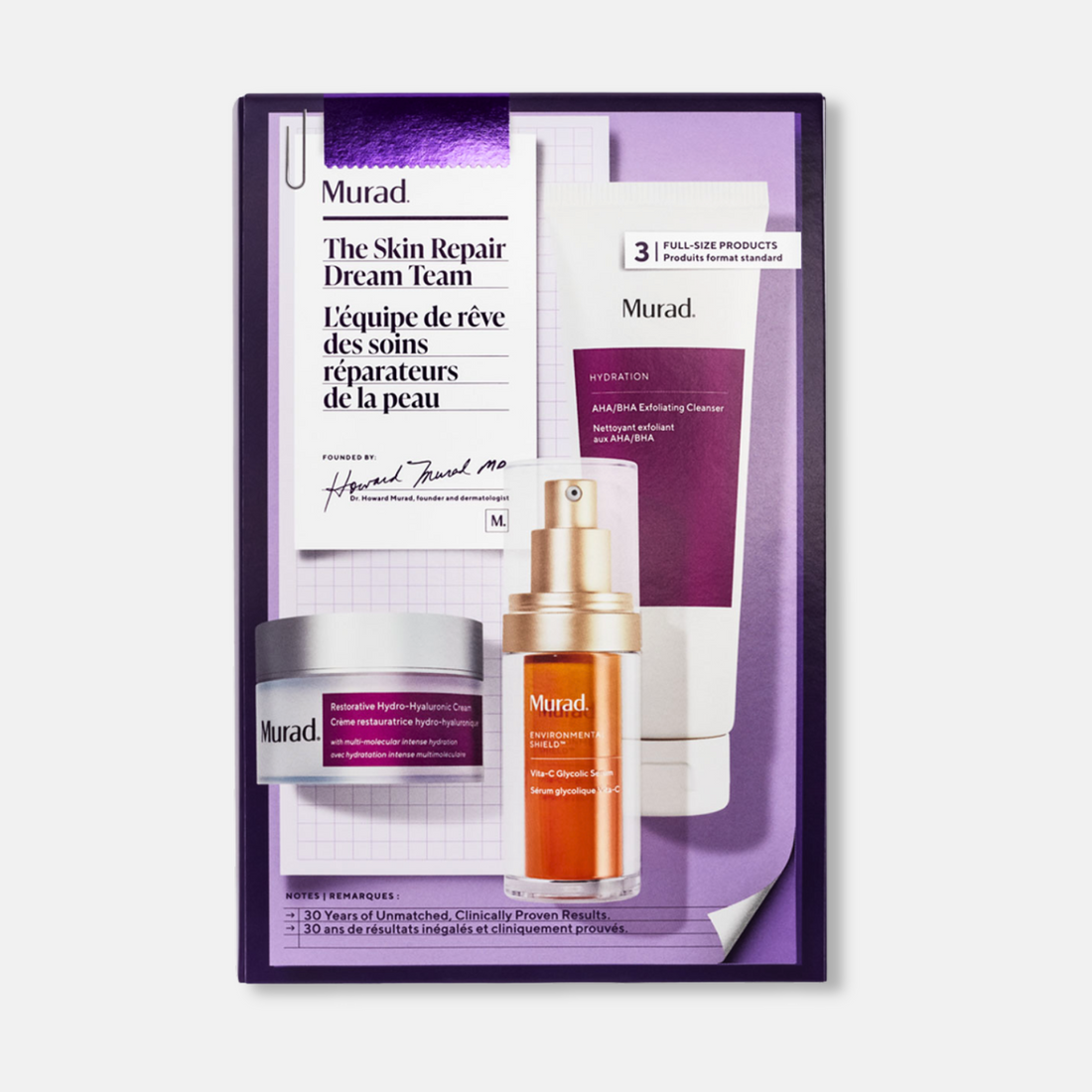 Murad KIT Skin Repair Dream Team - Limpieza, Iluminación y Reparación Total