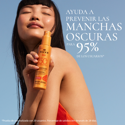 Nuxe Sun Spray SPF 50+ 150 ml - Protector Solar Antiedad Facial &amp; Corporal con Vitamina E