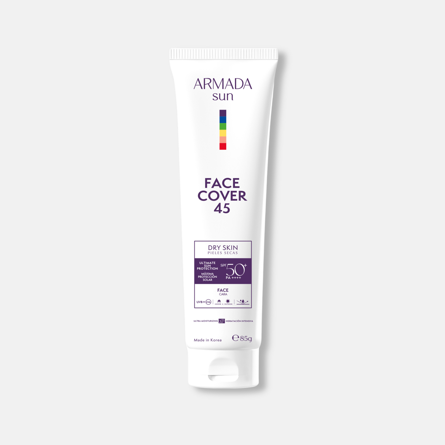 Armada Face Cover 45 SPF 50+ Pantalla Solar Acabado Mate, Antioxidantes y Textura Ligera - 85g - ebeauty