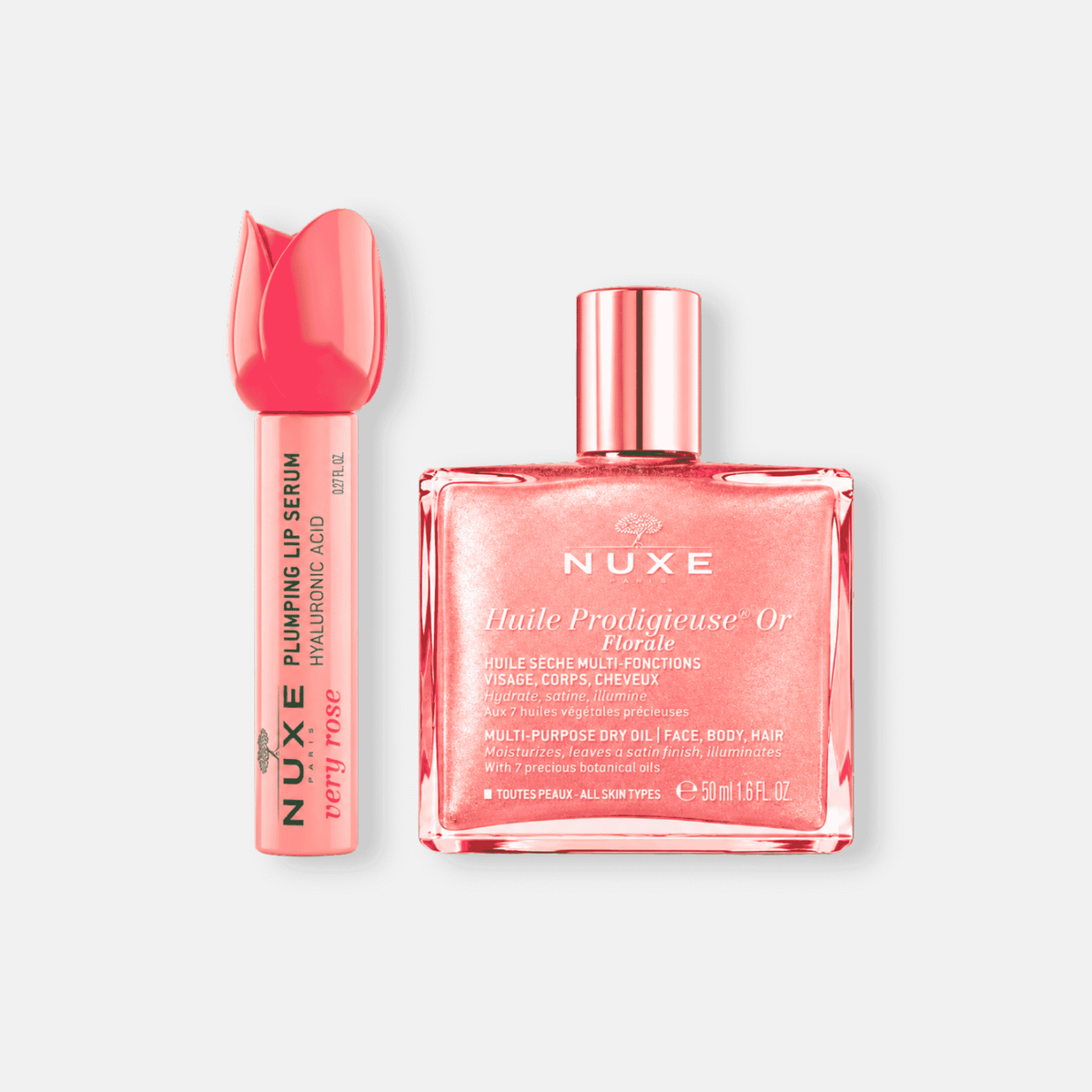 KIT Dúo Huile Prodigieuse Or Floral + Plumping Lip