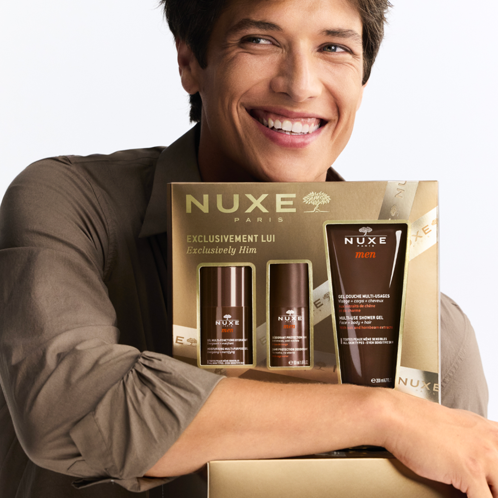 Nuxe Men KIT Exclusively Him - Rutina Completa Esencial para Hombre