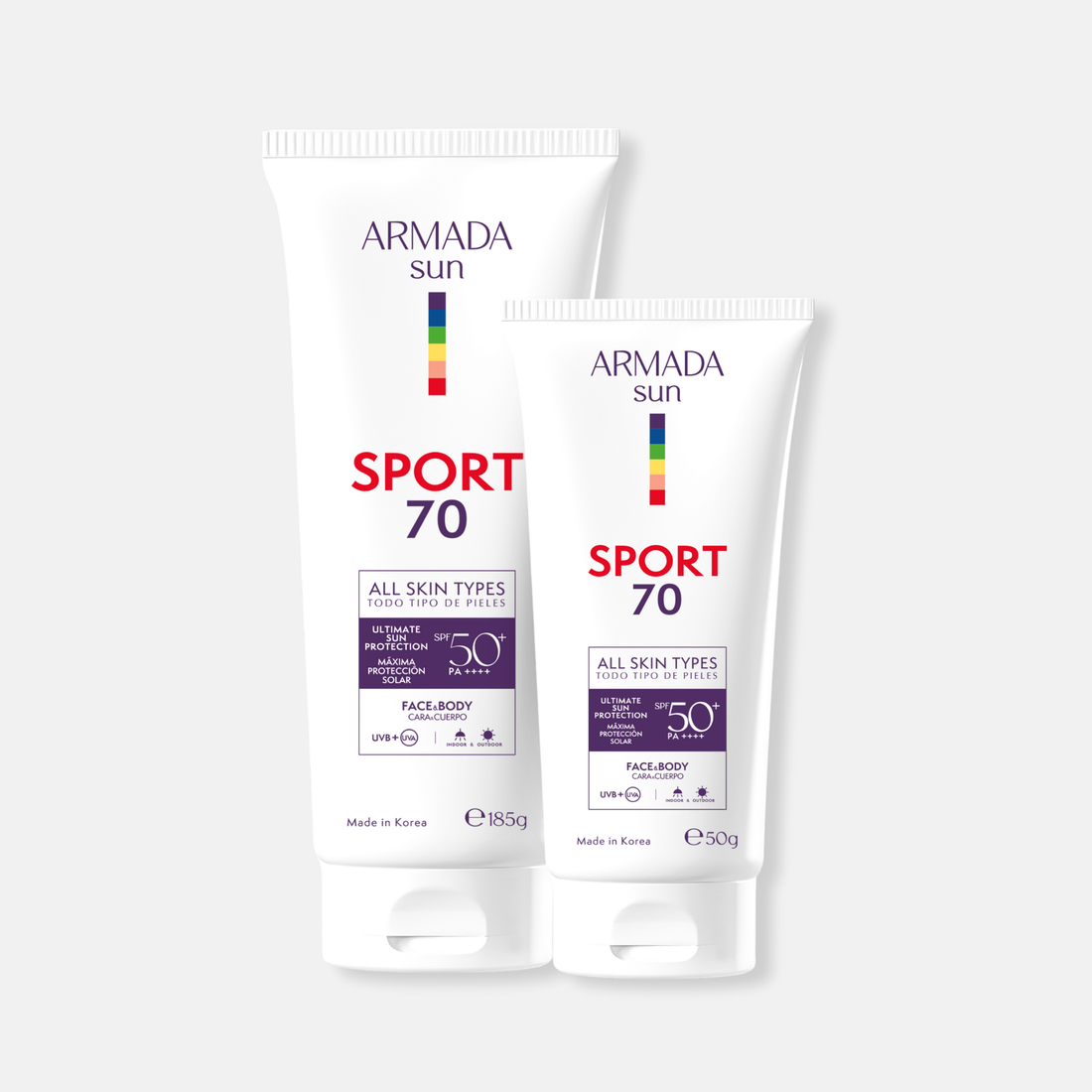 Pack Especial Armada Sport 70 SPF 50+ Bloqueador Solar Extremo - Invisible, Resiste al Agua y Sudor