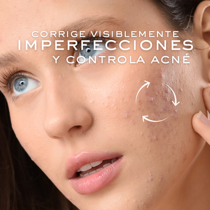 Nuxe Zinc Power Travel KIT - Cosmetiquera + Rutina Control Imperfecciones, Purificante y Matificante