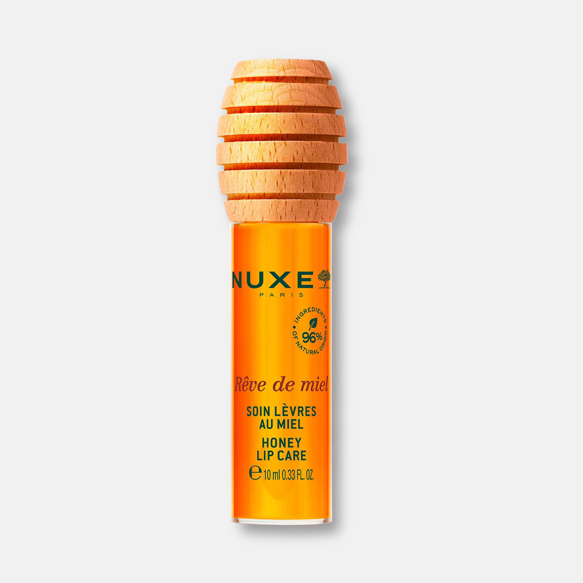 Nuxe Rêve de Miel Honey Lip Care Gold 10ml - Labial de Miel Nutritivo, Acabado Gold Luminoso