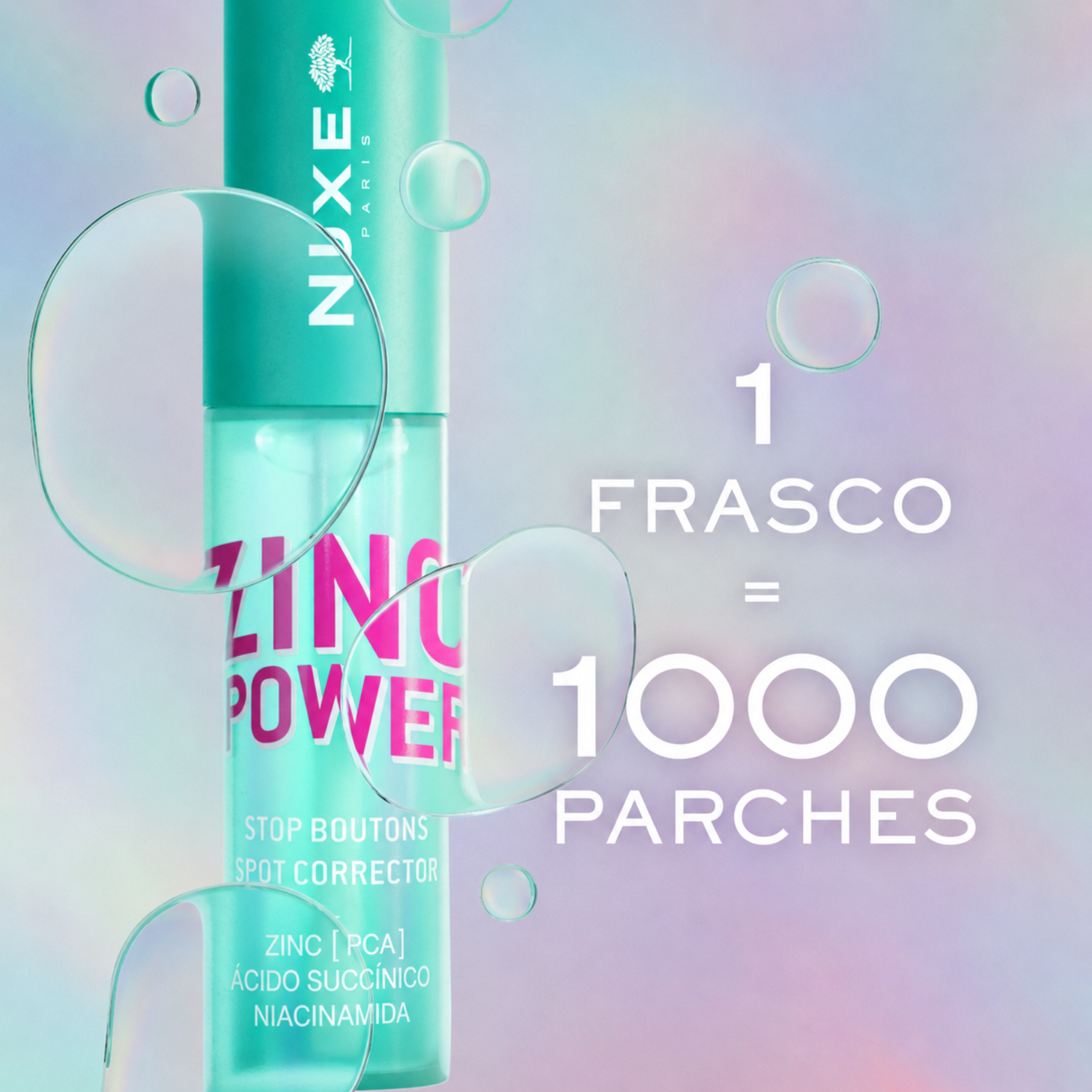 Nuxe Zinc Power Spot Corrector 10 ml - Corrector Removedor de Granos de Acné de Rápida Acción