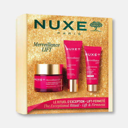 Nuxe KIT Merveillance Lift - Rutina Antiedad 360° Reafirmante para Rostro y Contorno de Ojos