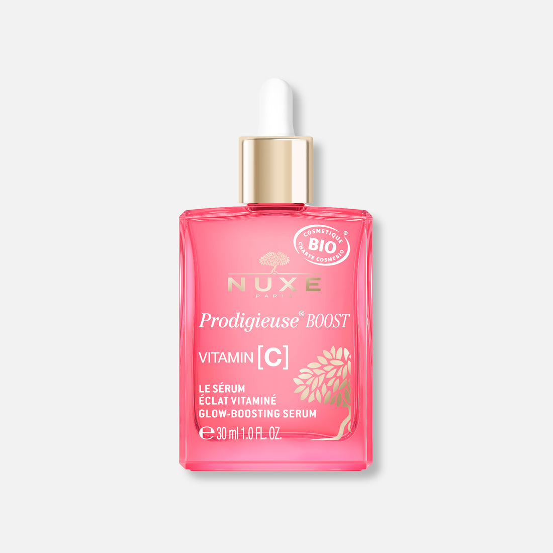 Nuxe Prodigieuse Boost Serum 30ml - Suero Iluminador con Vitamina C, Antioxidante, Antiedad