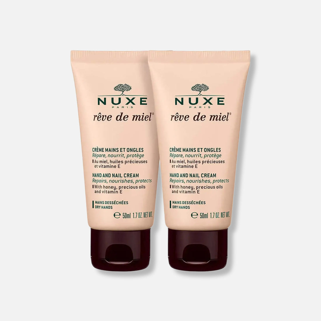 Nuxe Rêve de Miel Duo Crema de Manos - Hidratación, Reparación, Manos y Uñas Suaves
