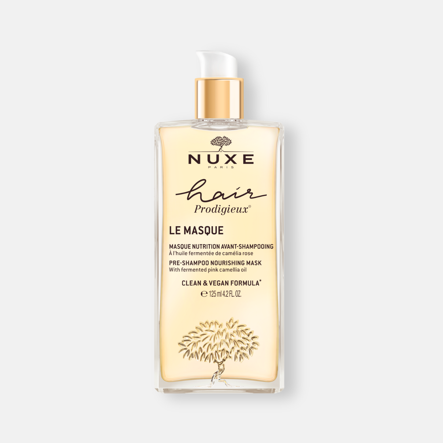 Nuxe Hair Prodigieux Pre-Shampoo 125ml - Mascarilla Capilar Nutritiva Reparadora de Brillo Intenso