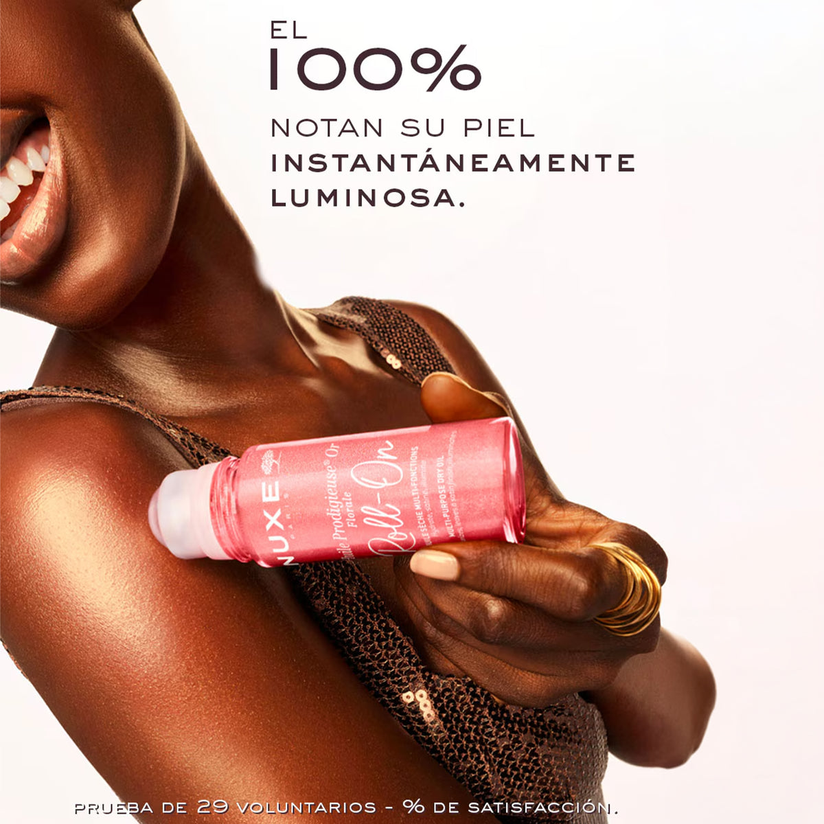 Nuxe Huile Prodigieuse® Florale Roll-On 60 ml - Aceite Seco Nutritivo para Rostro, Cuerpo y Cabello