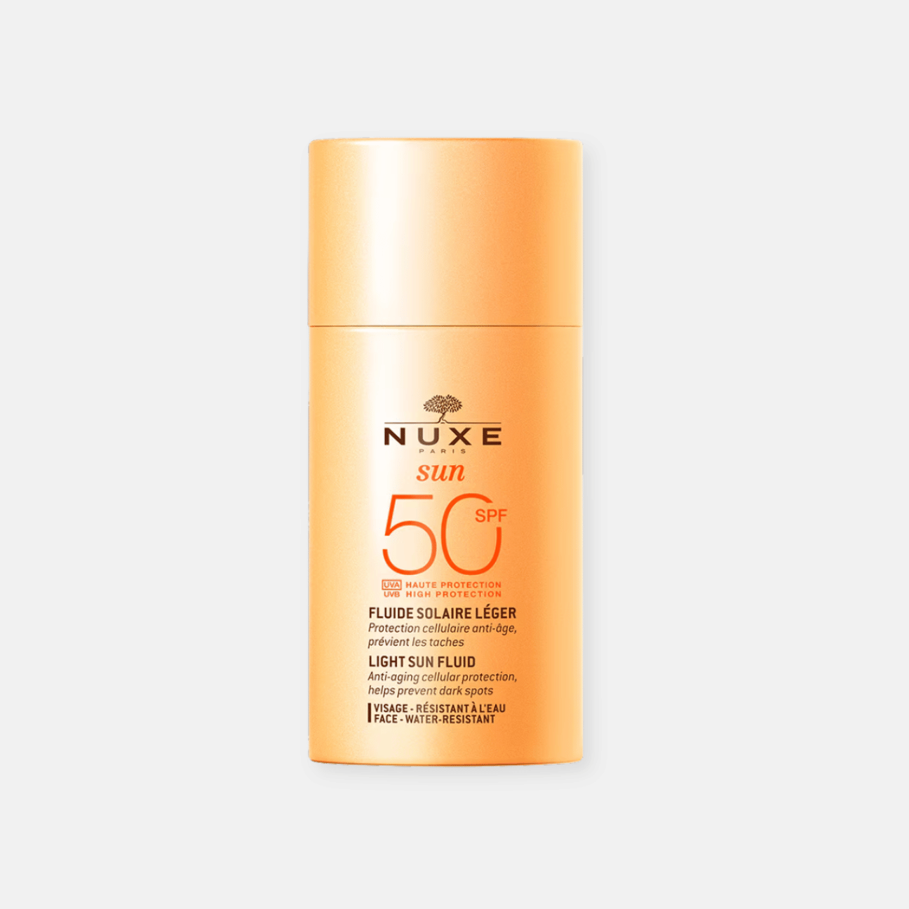 Nuxe Sun: Emulsión Ligera SPF 50 - Protección Anti-Edad, Hidratante, Uso Diario - 50 ml