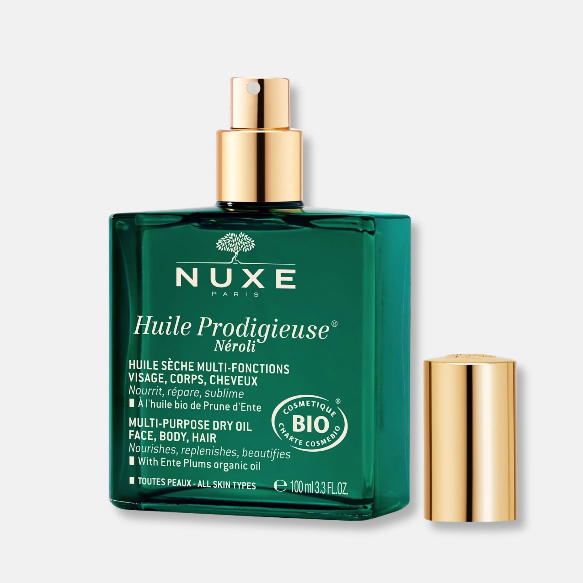 Nuxe Huile Prodigieuse Néroli 100ml - Aceite Seco Nutritivo Reparador para Rostro, Cuerpo y Cabello